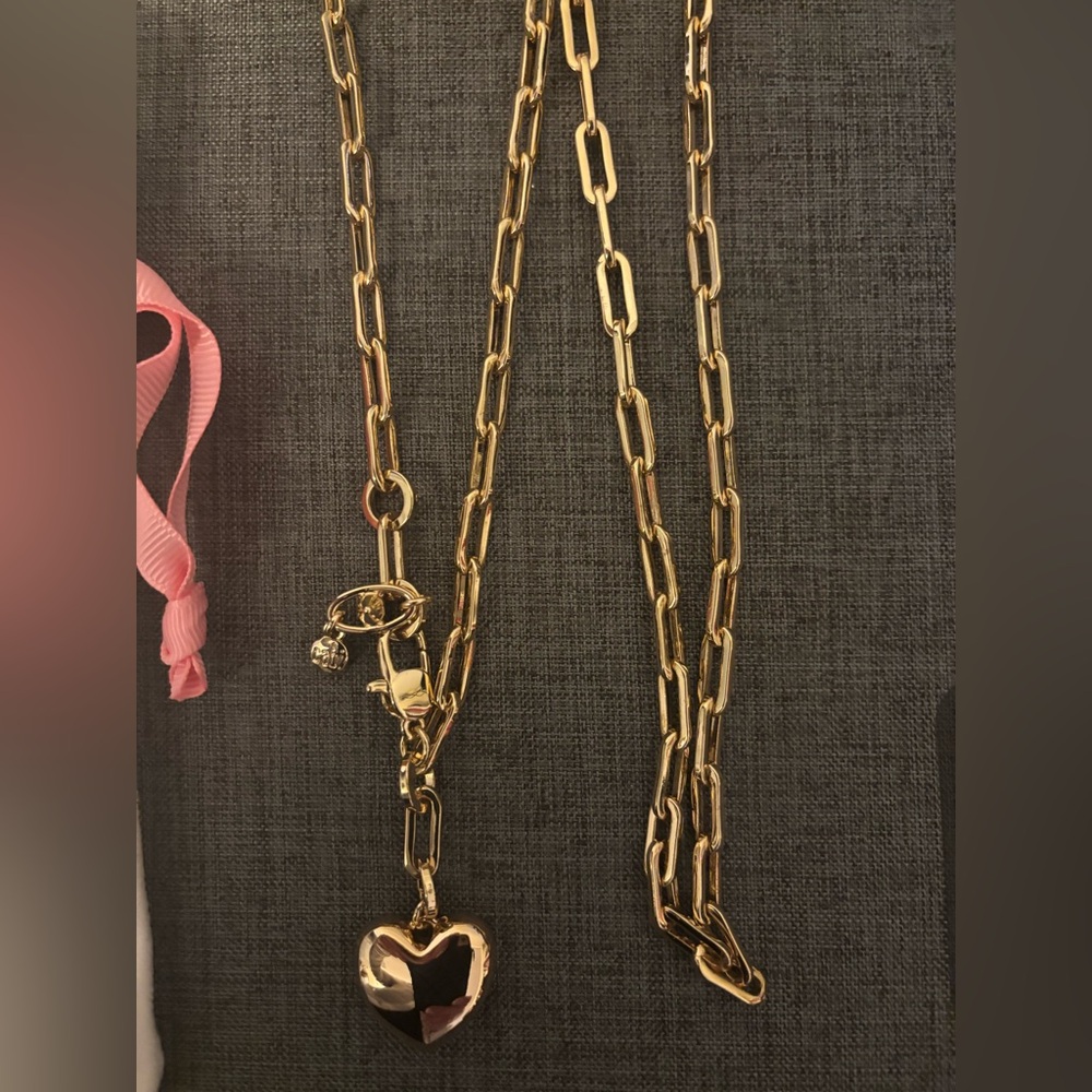 New Cabi Gold LockHeart 36.5” Pendant Chain Necklace - Women Jewelry